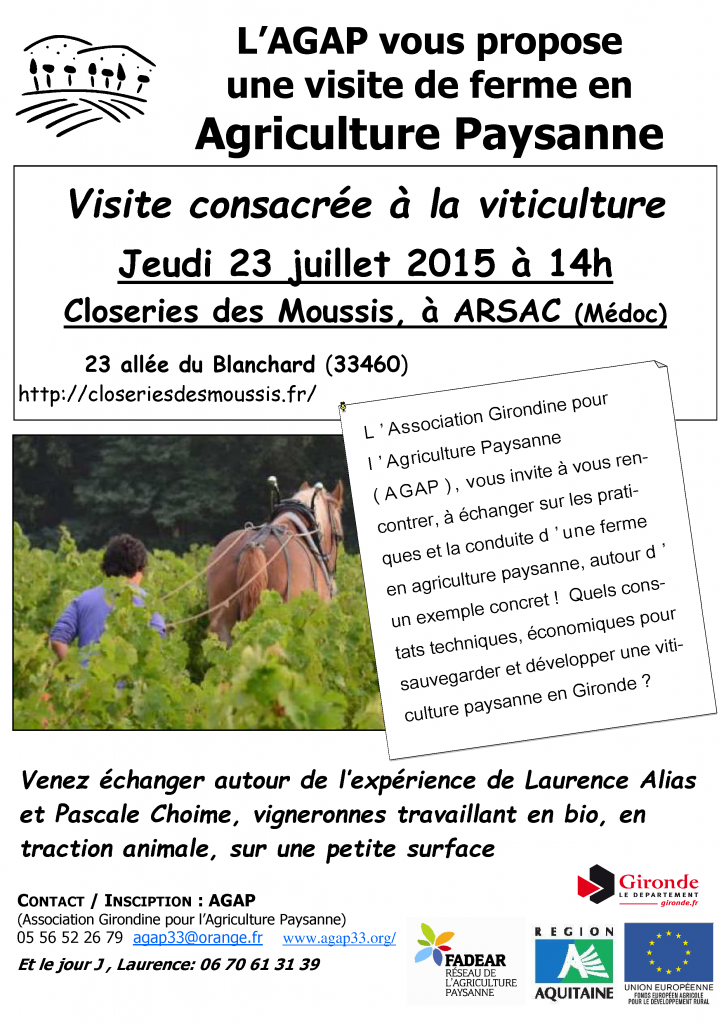 visite de ferme en viticulture paysanne